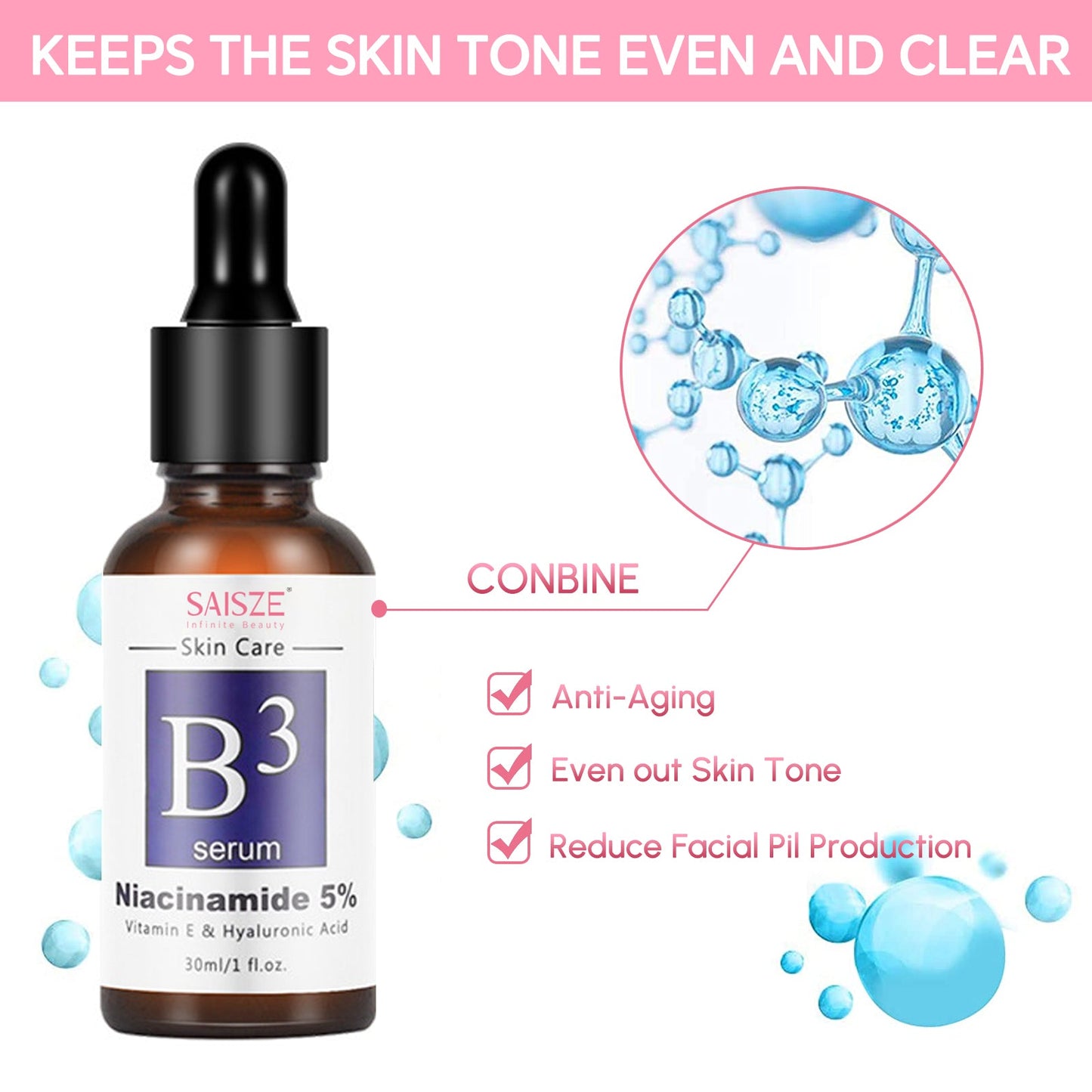 1 fl oz Face Serum for Wrinkles, Dark Spots, and Anti-Aging with