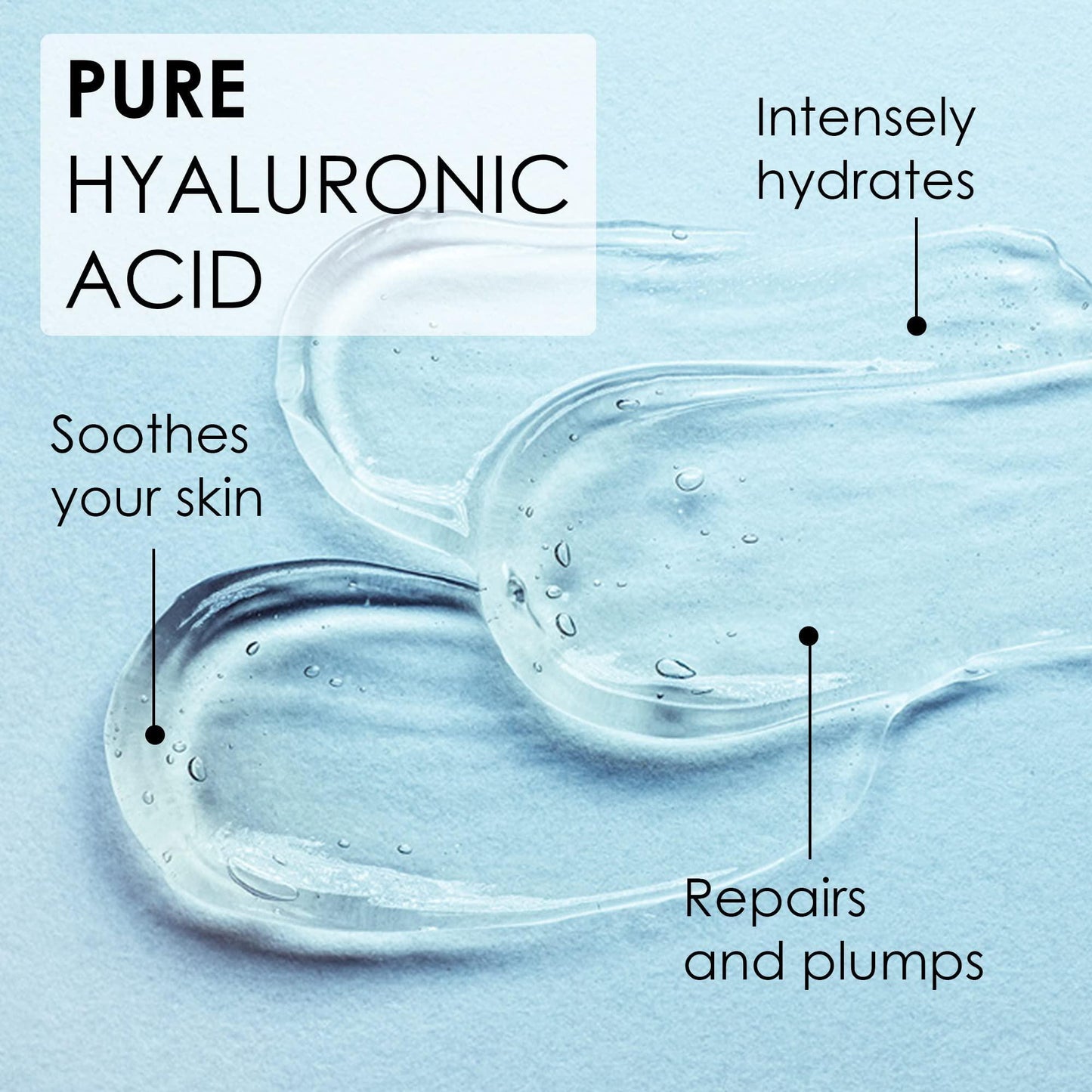 Pure Hyaluronic Acid Serum for Face (2 Oz)   Serum for Skin and Lips