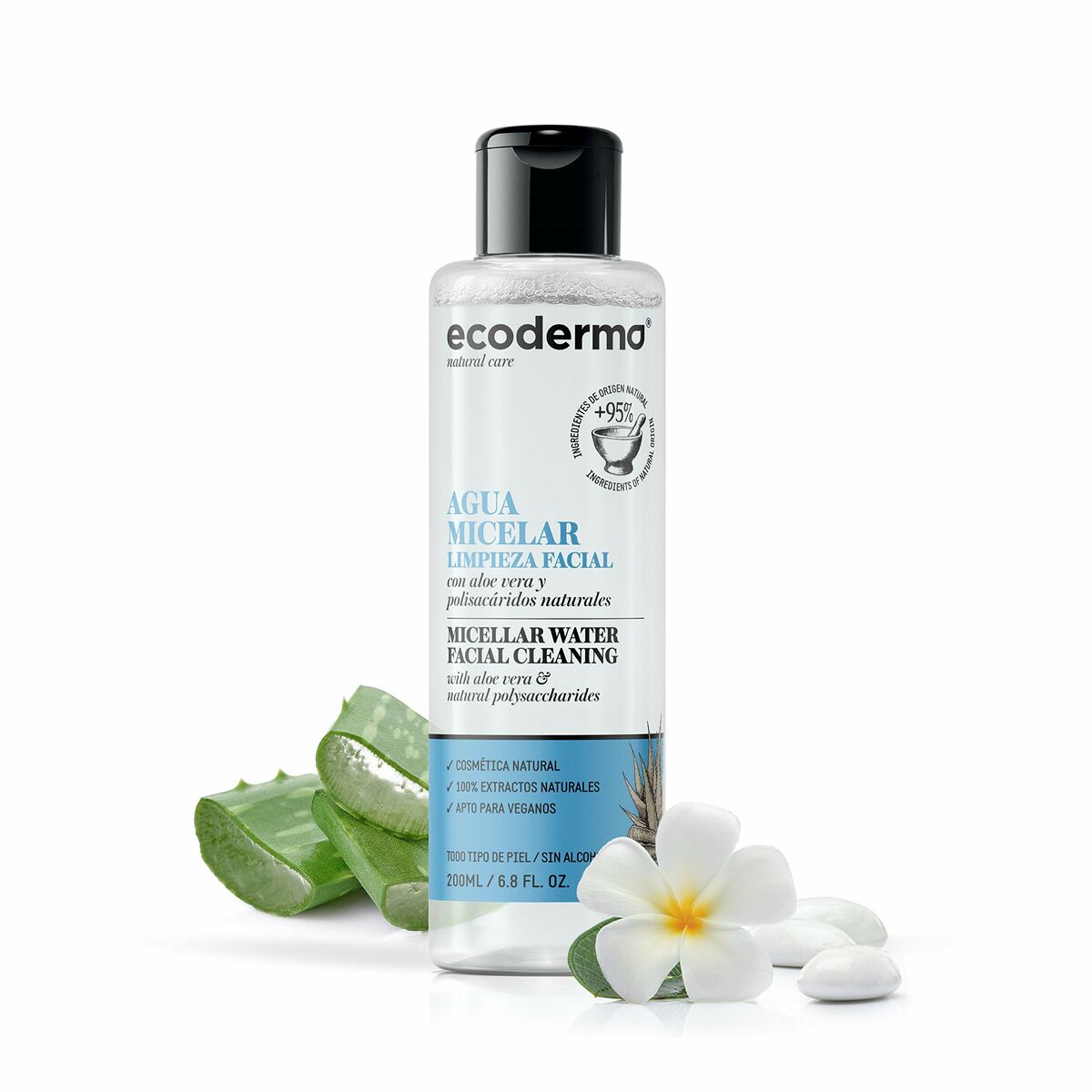 Micellar Water Ecoderma Agua Micelar Facial Cleanser 200 ml