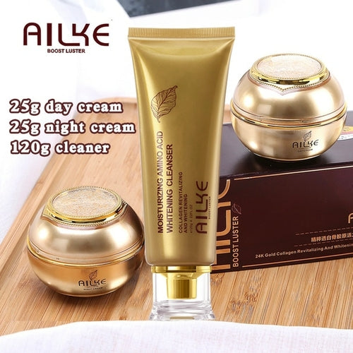 Ailke Cosmetics Facial Skin Care Sets Moisturizing Whitening Sleeping