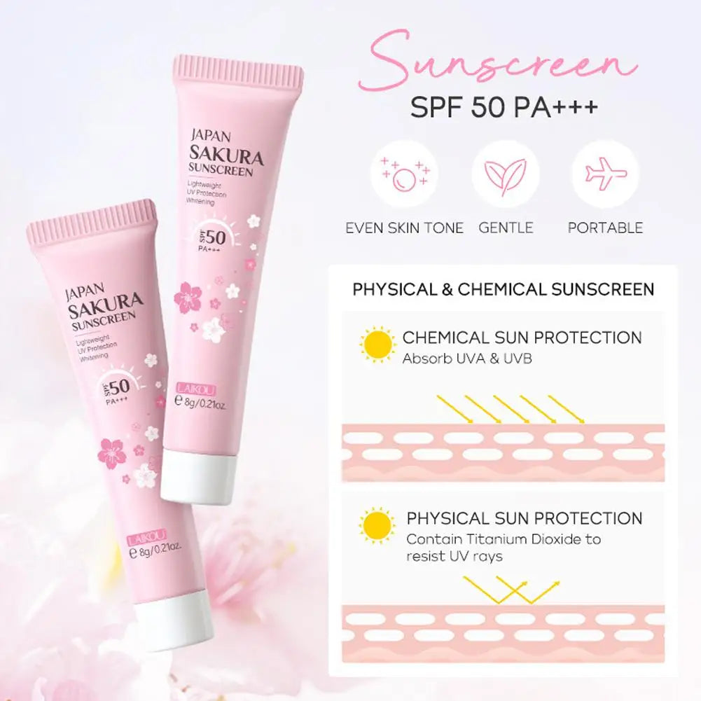 Sakura Skin Care Sets & Kits With Cleanser,Serum,Eye Cream,essence