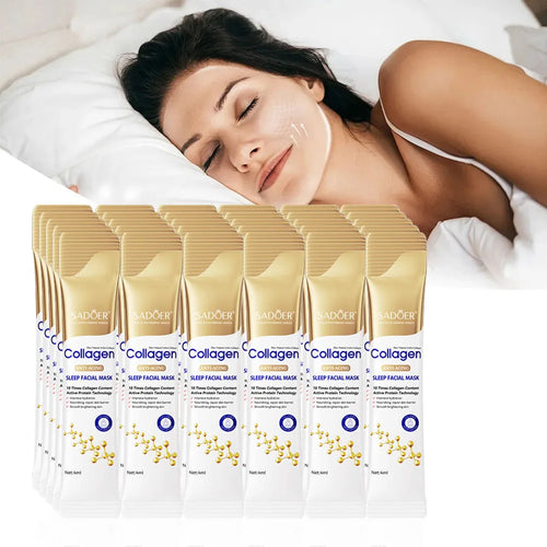 30pcs SADOER Collagen Sleeping Facial Masks Face skincare Moisturizing