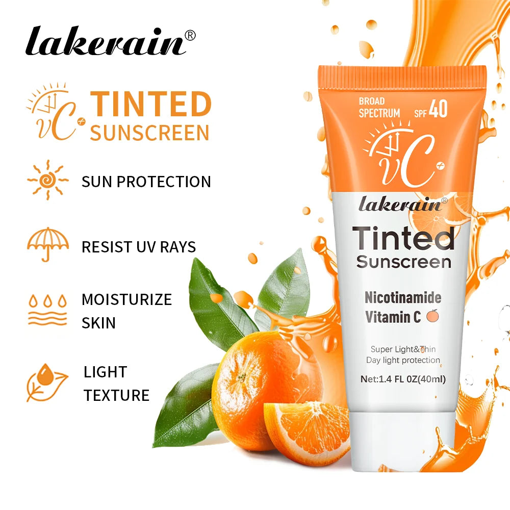 SPF50 Tinted Moisturizing VC Sunscreen Skin Protection Refreshing