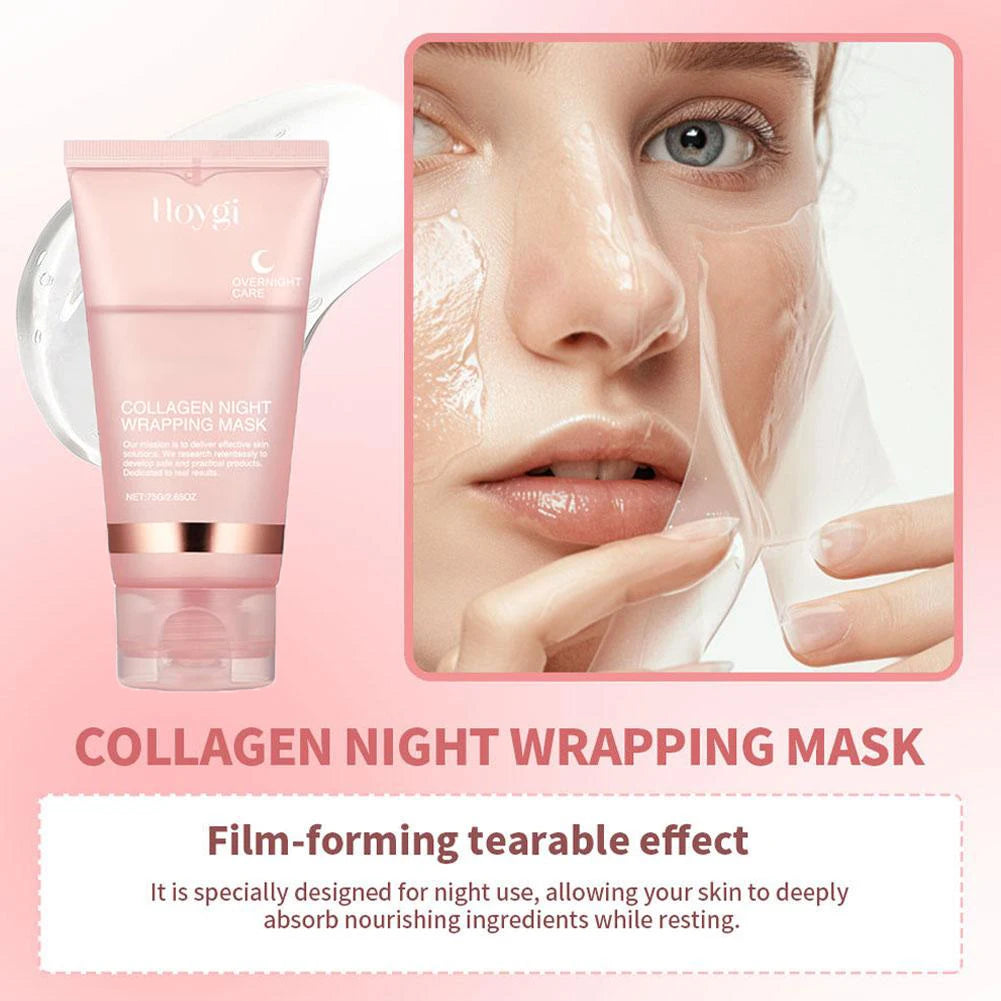 Collagen Tear-Off Mask Collagen Overnight Wrapping Mask Hydrating