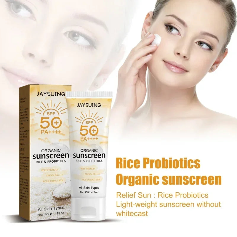 Summer organic sunscreen face body Sunblock outdoor isolation UV