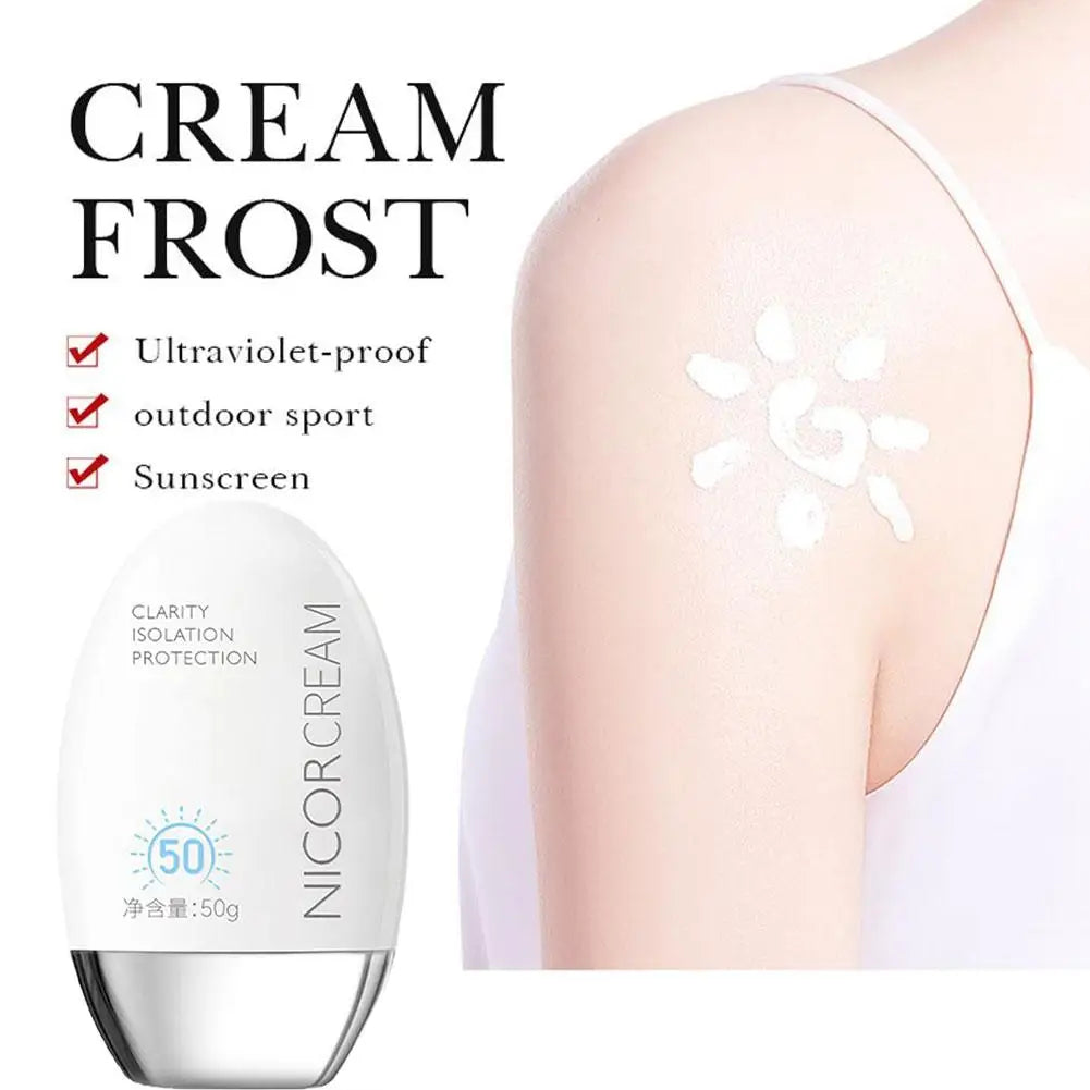 Sunscreen Cream SPF 50 for Face Body Isolation Protection Women