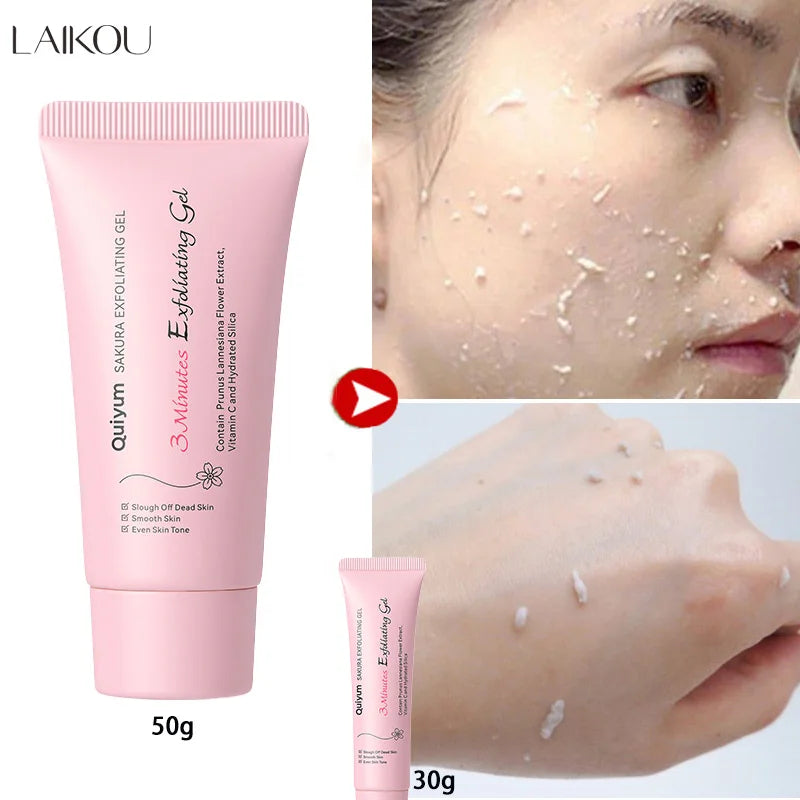 LAIKOU Sakura Exfoliating Peeling Gel Facial Scrub Moisturizing