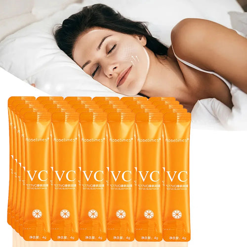 30pcs Vitamin C Sleeping Masks Beauty Face Moisturizing Skin