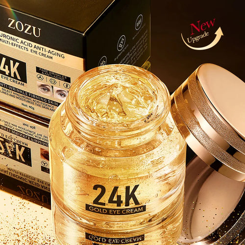 24k Gold Hyaluronic Acid Eye Cream Anti Dark Circles Eye Bags Firming