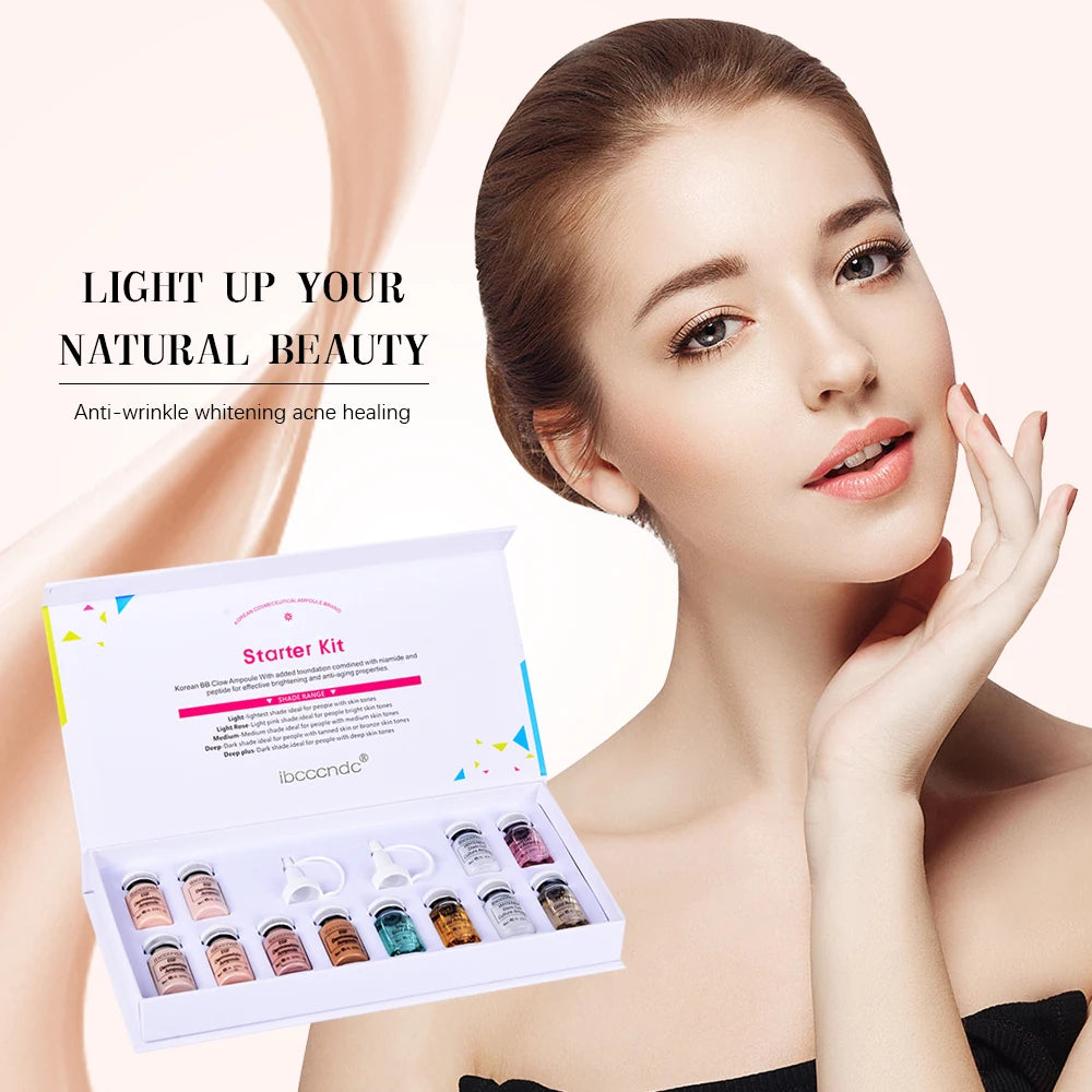 Korea BB Cream Glow Beginner Starter Kit Niacinamide/Peptide Face Skin