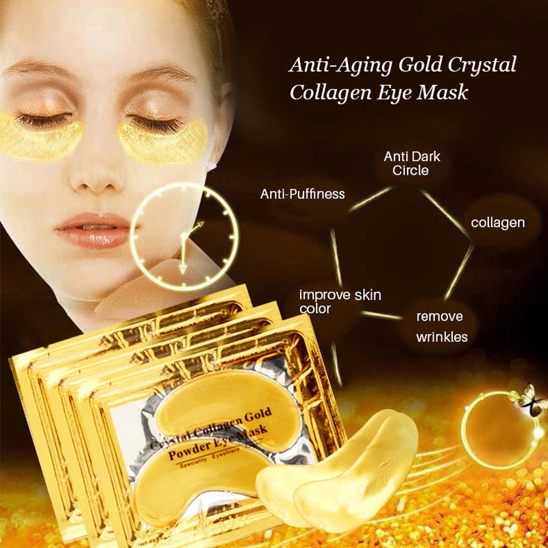 Gold Crystal Collagen Patches For Eye 40 pcs