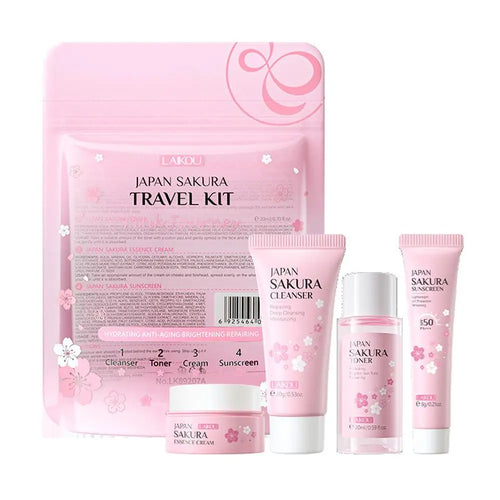 Sakura Skin Care Sets & Kits With Cleanser,Serum,Eye Cream,essence