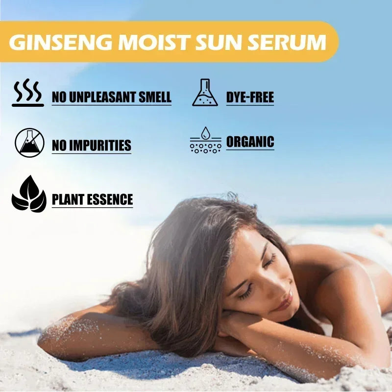 Ginseng Moisturizing Essence Sunscreen UV Protection SPF 50 sun cream