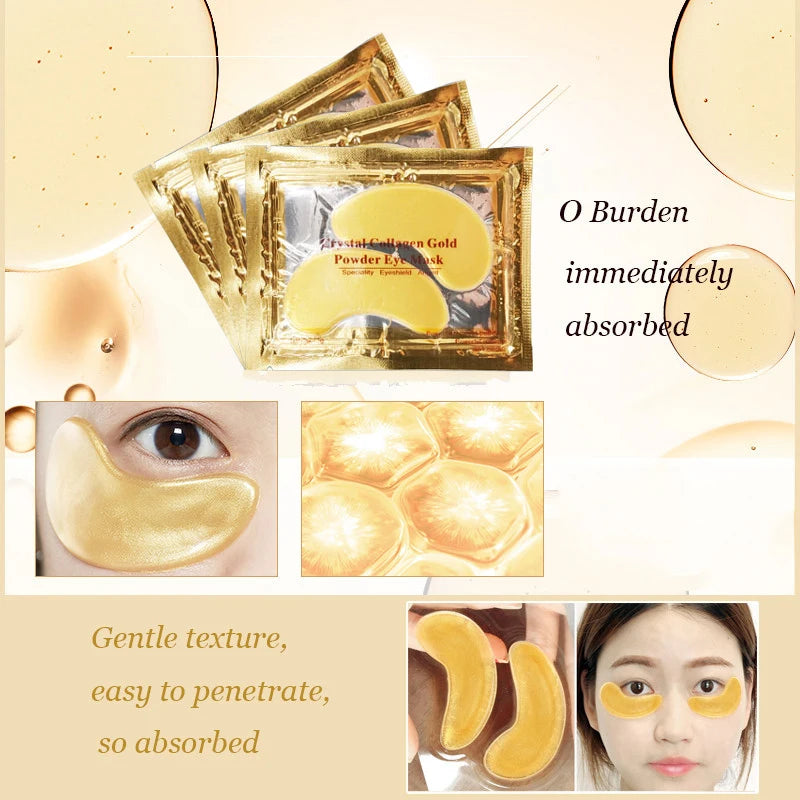 Gold Crystal Collagen Patches For Eye 40 pcs