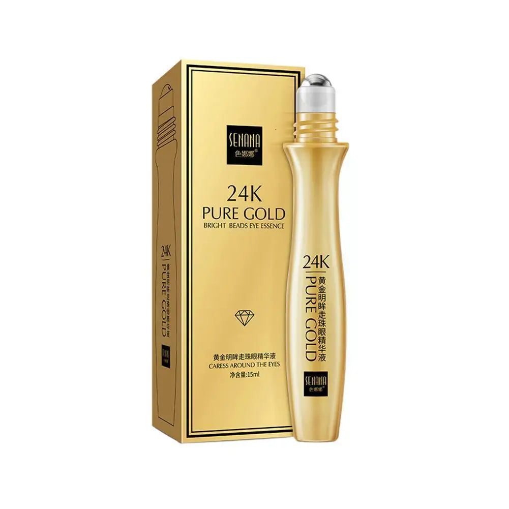 24K Gold Bright Eye Roller Eye Cream Hydrating Moisturizing Eye Serum