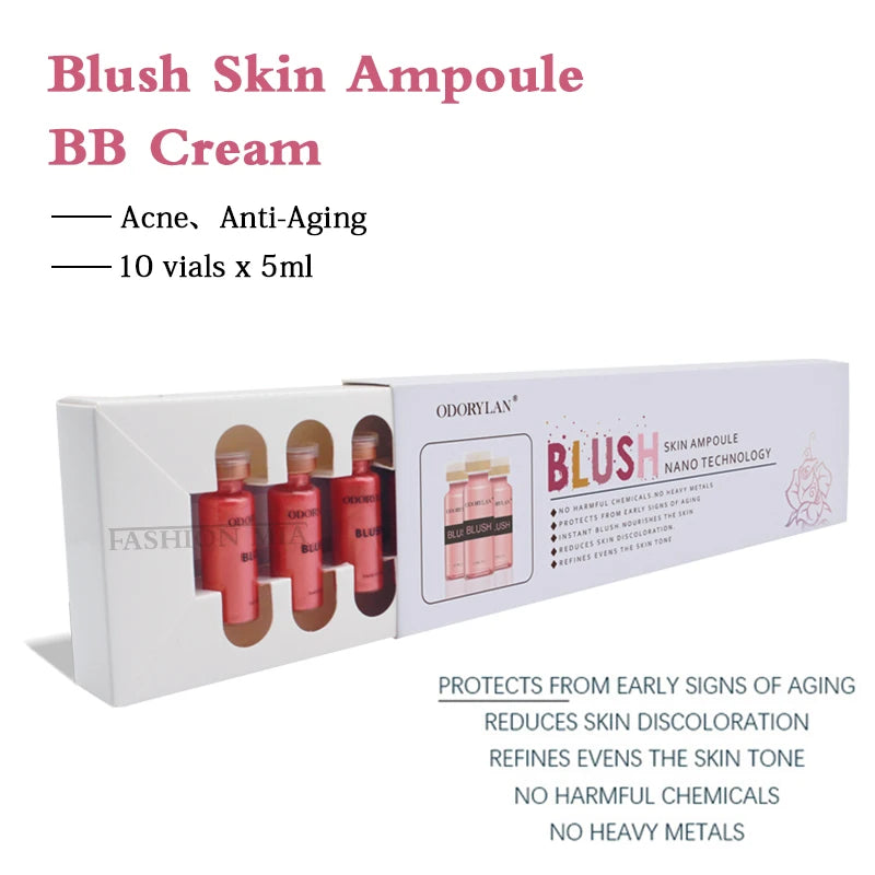 Korea 5ml Semi-Permanent Glow Blush BB Cream Ampoule Serum Set