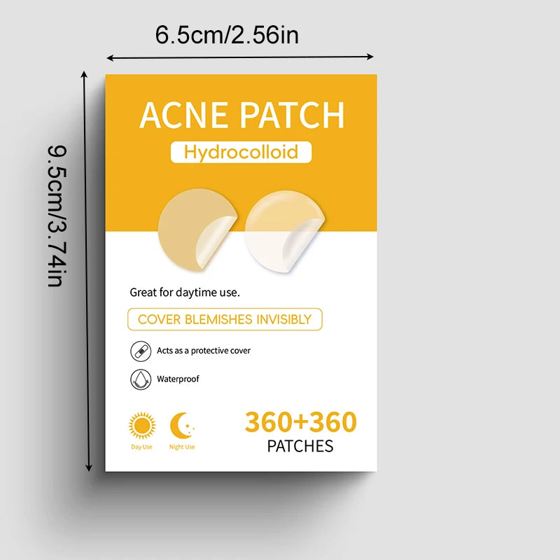 720pcs/set Face Skin Care Acne Pimple Patch 2 Sizes Invisible