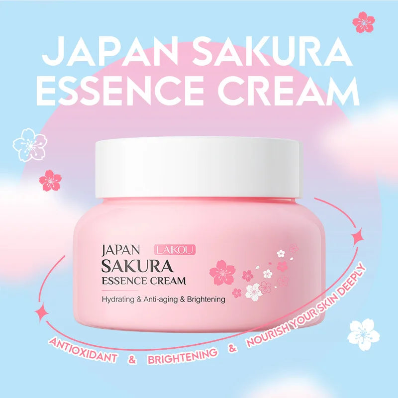 LAIKOU 60g Japan Sakura Essence Face Cream Cherry Blossom Facial Cream