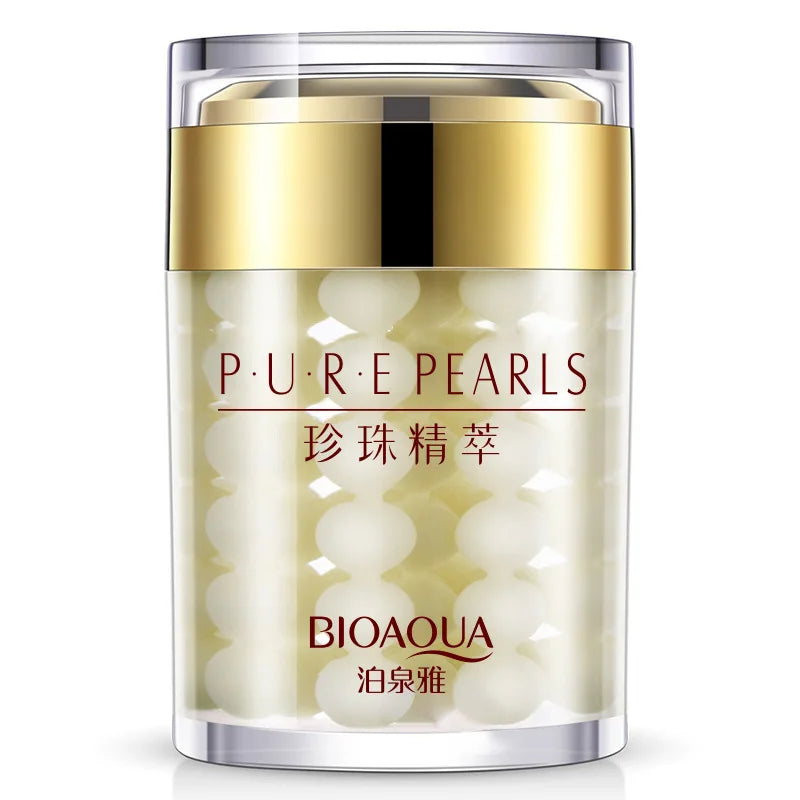 2pcs BIOAQUA Pure Pearl Face Cream Moisturizing Skin Firming Hydrating