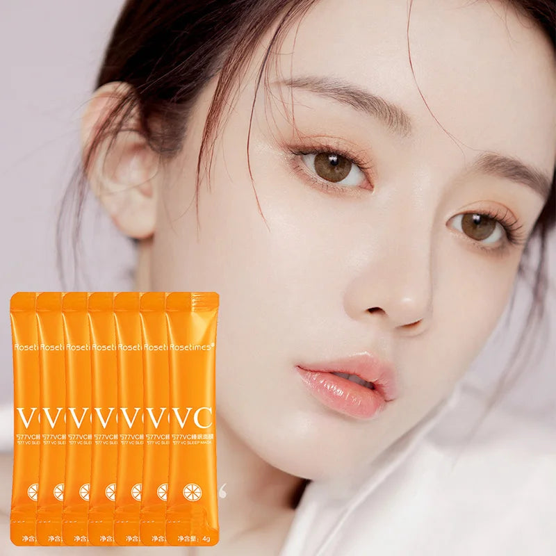 30pcs Vitamin C Sleeping Masks Beauty Face Moisturizing Skin