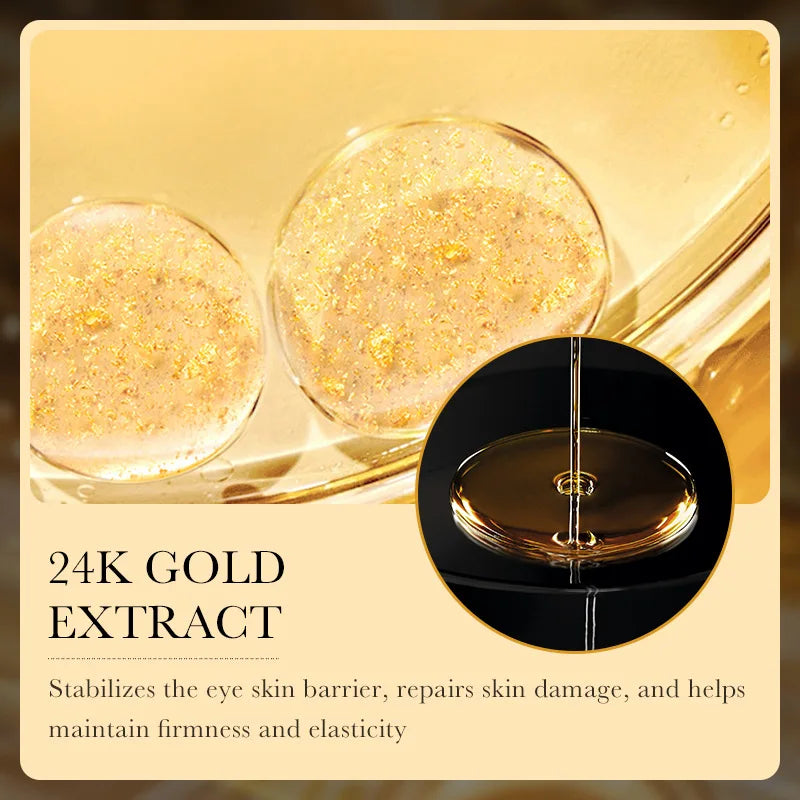 24k Gold Hyaluronic Acid Eye Cream Anti Dark Circles Eye Bags Firming