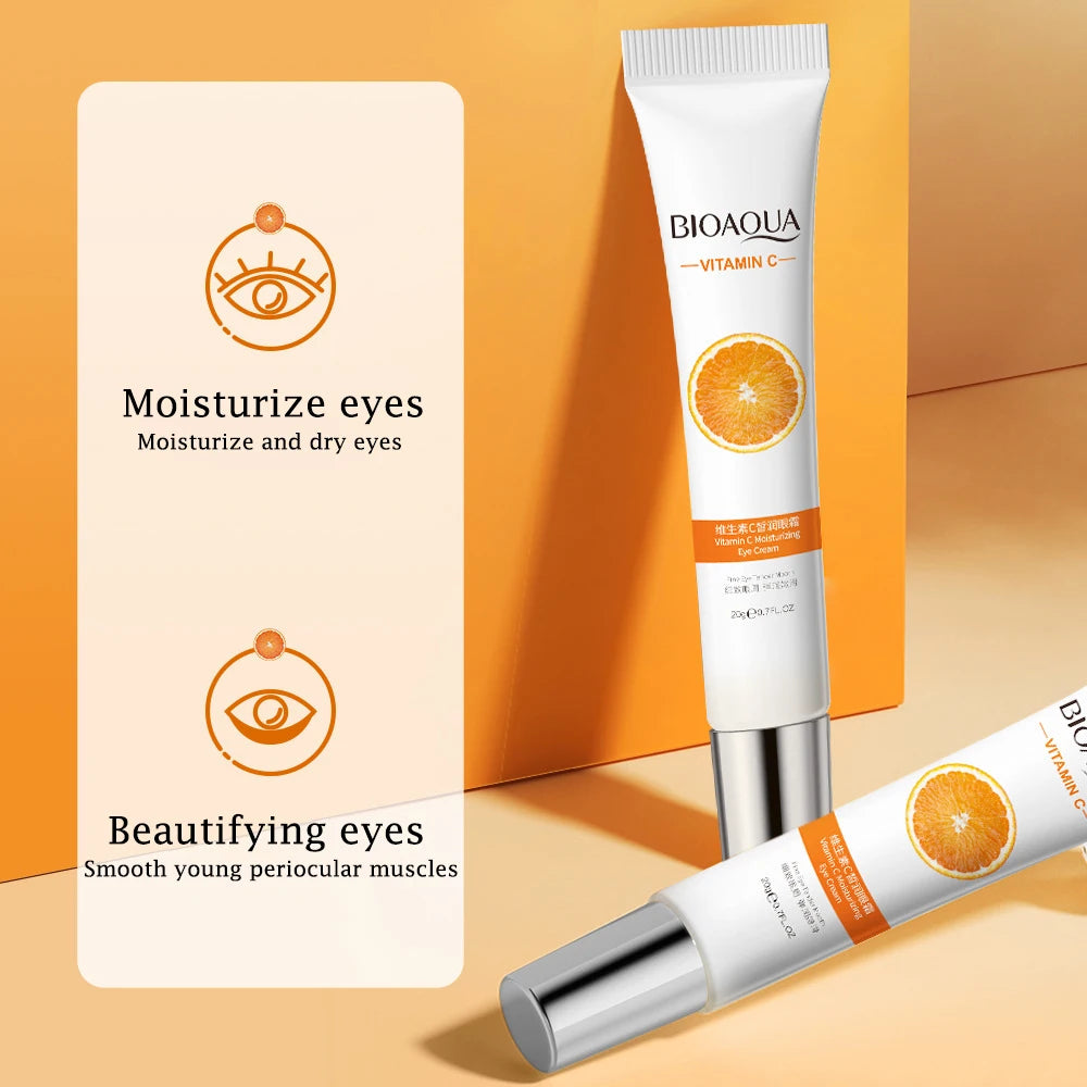 BIOAQUA Vitamin C Eye Cream Under Eye Dark Circle Remover Moisturizes