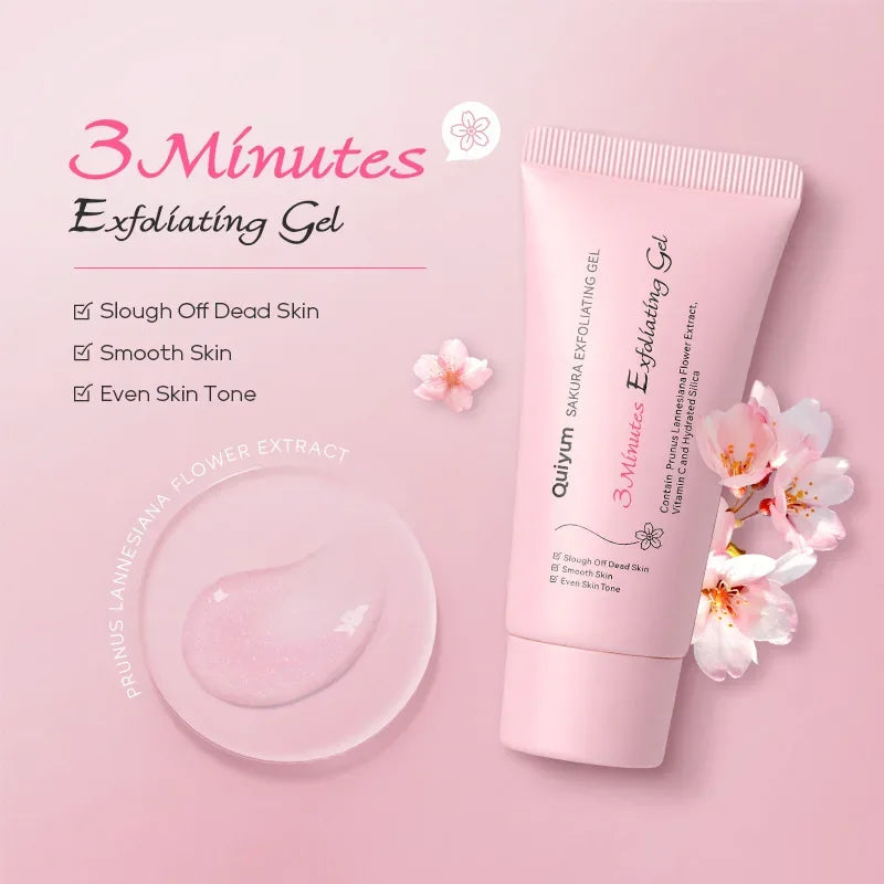 LAIKOU Sakura Exfoliating Peeling Gel Facial Scrub Moisturizing